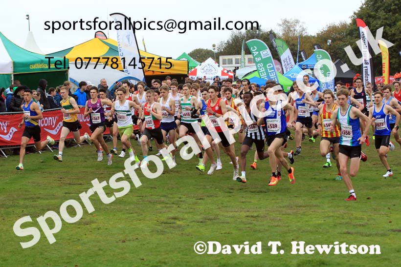 Junior Men, 2022 National Cross Country Relays, Berry Hill Park, Mansfield.  Photo: David T. Hewitson/Sports for All Pics